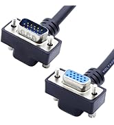 LANMINGLEL 90 Degree VGA Cable 15 PIN VGA Monitor Cable VGA to VGA Cord 1080P VGA Extension Cord ...