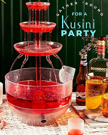 Kusini Drink Fountain with a red party drink
