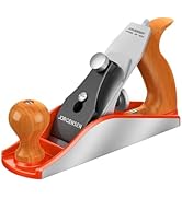JORGENSEN No.4 10" Wood Planer, Hand Planer for Woodworking, Professional Smoothing Plane for Tri...