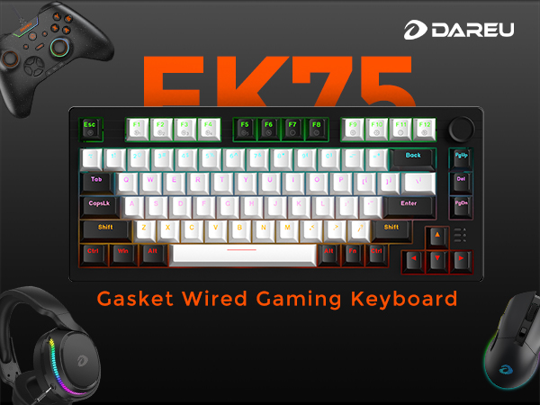 75% wired gaming mechanical keyboard