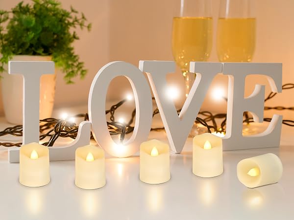 Rechargeable tea lights candles