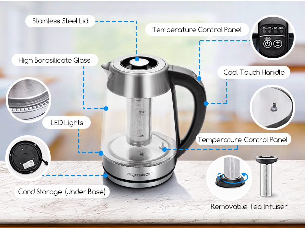 Electric Kettle Temperature Control water heater electric teapot electric tea kettle water boiler