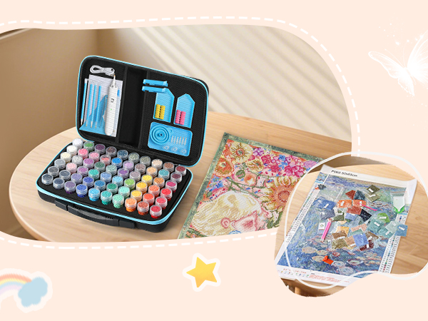 diamond art storage containers
