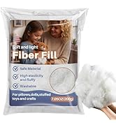 RAINFLOW Polyester Fiberfill Stuffing - 7.05oz Polyfill for Pillow Stuffing, Stuffed Animals and ...