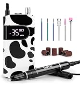 Lavinda 35000RPM Electric Nail Drill, Cordless Nail Drill Machine Portable Rechargeable Nail Efil...