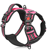 pink 3 buckl dog harness