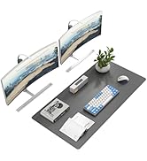 DAWNTREES Desk Mat Protector,PU Leather Desk Pad,Non Slip, Large Mouse Pad and Keyboard Mat, Wate...
