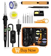 Soldering Iron Kit 80W LCD Digital Adjustable Temp 356-968? 15s Fast Heating Electronics Solder G...
