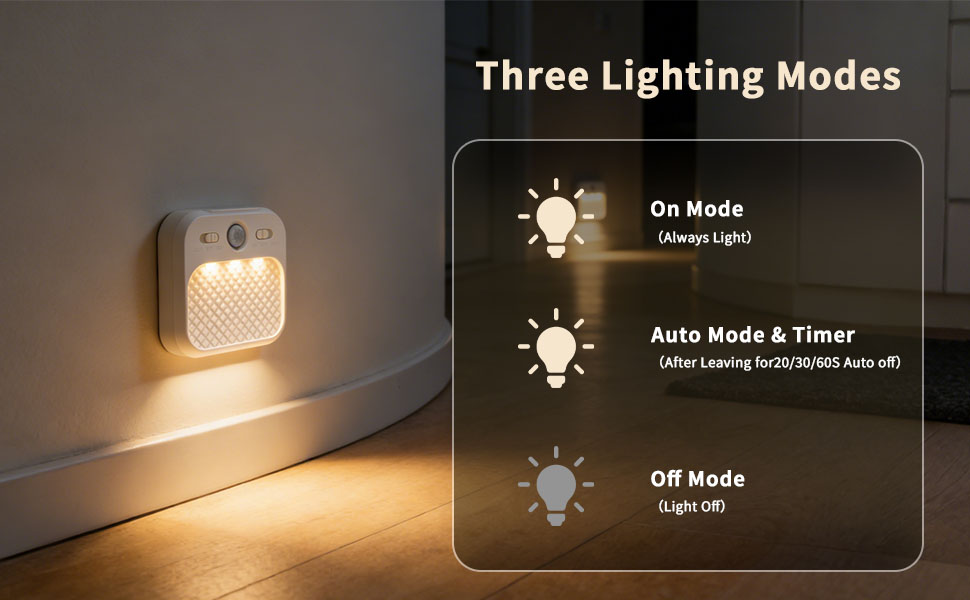 motion sensor night light rechargeable