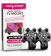 HangSmart TV Wall Mount NO Stud - Original &amp; Patneted Easy Install, DIY for 19-100" TVs, Holds U...