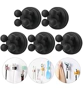 ZEZHOU Razor Holder for Shower Wall - 5Pcs Self Adhesive Silicone Toothbrush Holders Wall Mounted...