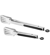 Balamno Tongs for Cooking, Spatula Tongs Set for Serving Food and Grilling, 9" and 12" Metal Tong...