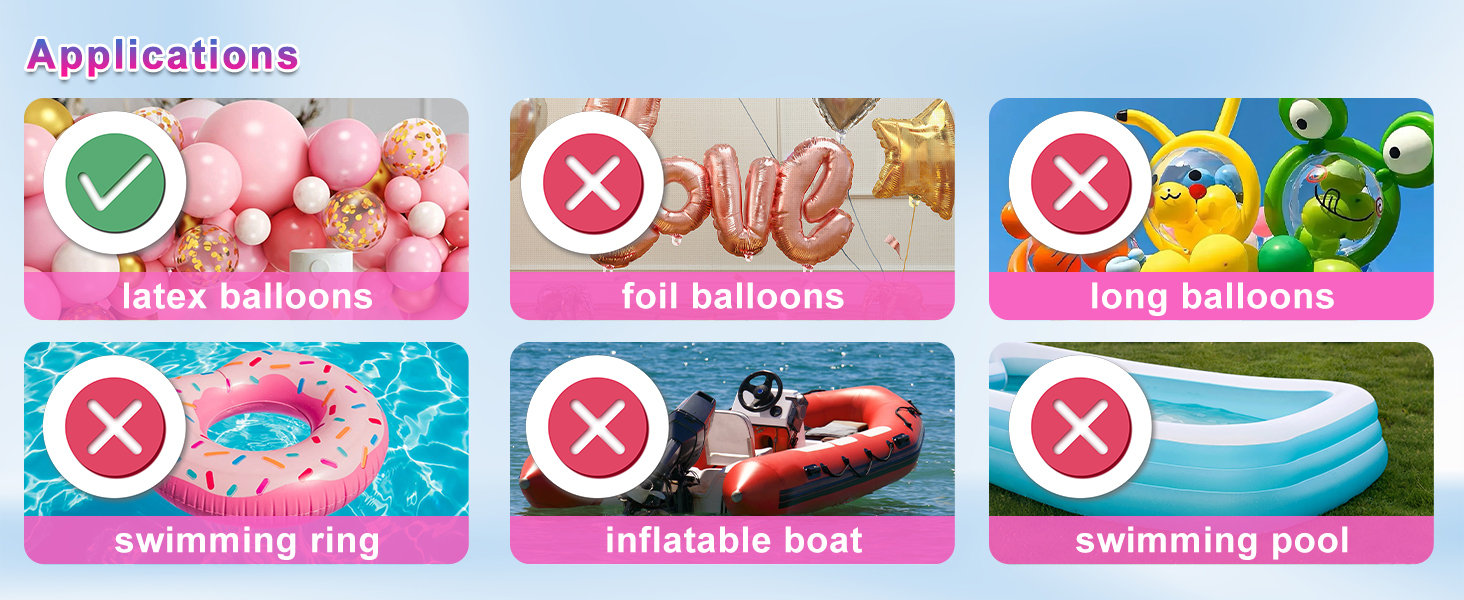 Electric Balloon Pump, Portable Electric Balloon Blower Machine Balloon Air Pump