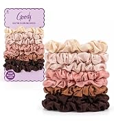 Goody Ouchless Skinny Satin Scrunchies, Frizz Fighting, No Damage Scrunchies, Gentle, Secure &amp; Cr...