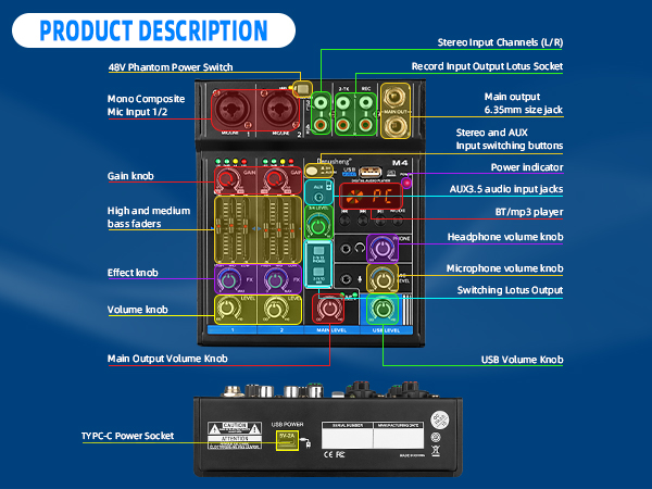 M4 Portable Mini Mixer