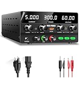 NICE-POWER DC Power Supply Variable 60V 5A, 300W Encoder Adjustable Switching Regulated High Prec...