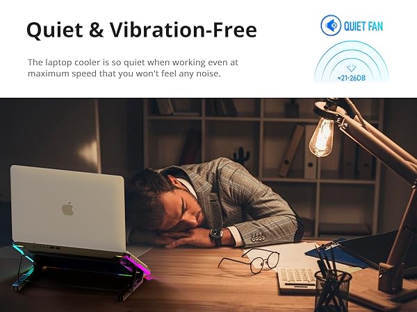 4 Modes RGB Light, 7 Height &amp; Adjust Speed, 2 USB Port &amp; Phone Holder