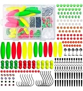 FREE FISHER 212Pcs Catfish Rigs Making Kit Including Foam Peg Floats, Fishing Rattle Bells, Bobbe...
