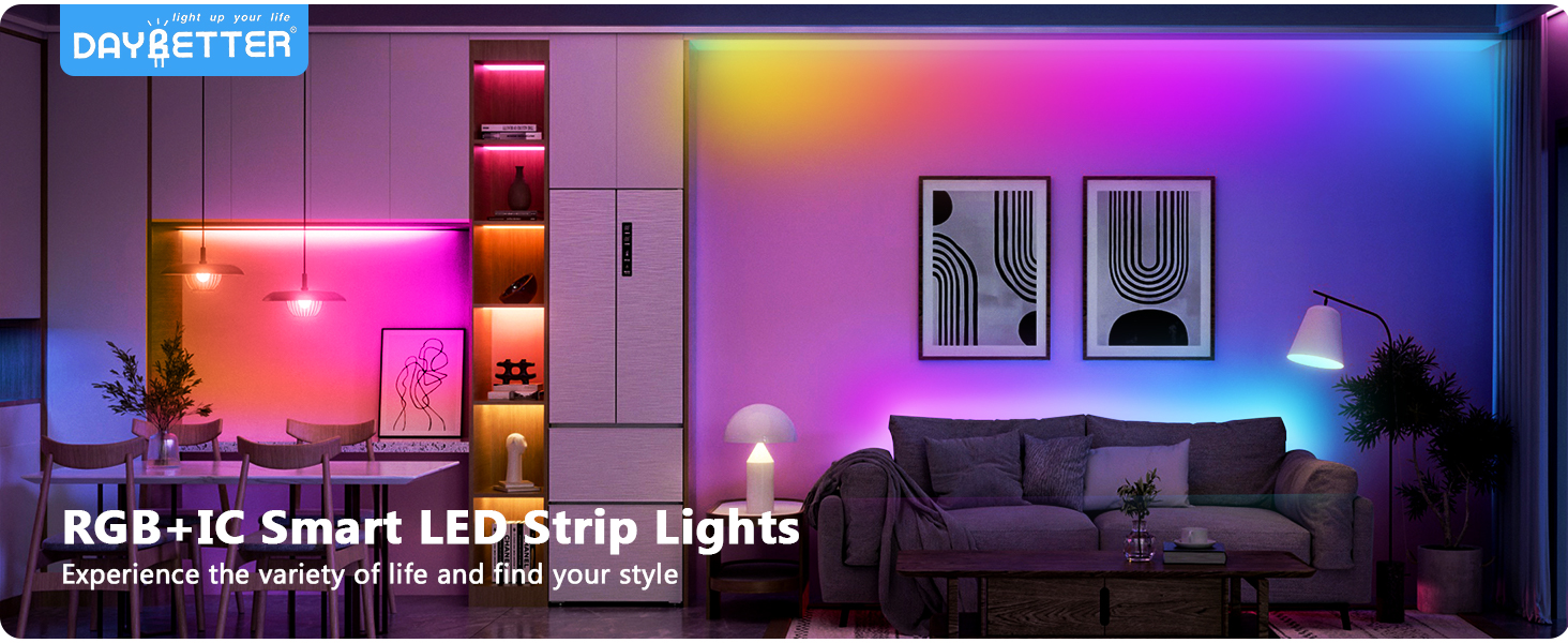 RGB+IC Smart LED Strip Lights