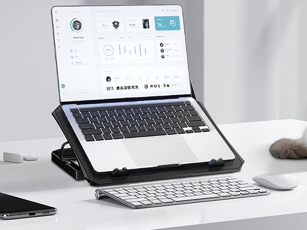 Laptop cooling pad with 2 USB ports small cooler fan chill mat heat for macbook samsung huawei dell