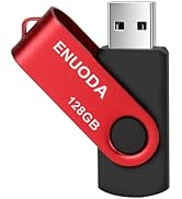 ENUODA 128GB USB Flash Drive Thumb Drive 128GB Swivel Design USB 2.0 Memory Stick High Capacity J...