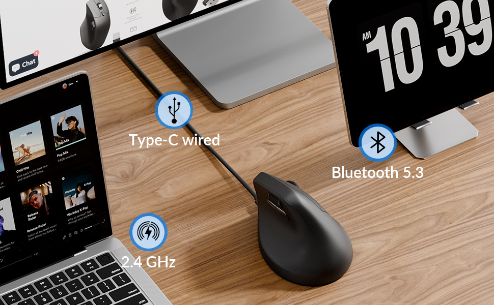 Keychron M5 Wireless Ergonomic Mouse