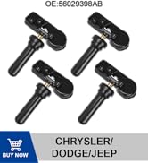 RENECTIV TPMS Sensor,433Mhz Tire Pressure Monitoring Sensor Fit for Chrysler Jeep Dodge Ram Repla...