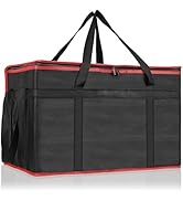 PEASUG Insulated Bags for Food Delivery, XXXL Pizza Delivery Bags, Large Capacity Cooler Bag Keep...