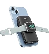 iWALK Magnetic Wireless Power Bank with iWatch Charger,10000mAh PD Fast Charging Portable Charger...