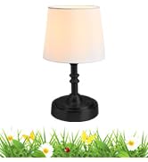 Cordless Table Lamp, 4000mAh Rechargeable Battery Operated Lamp, 3-Level Brightness Touch Small L...