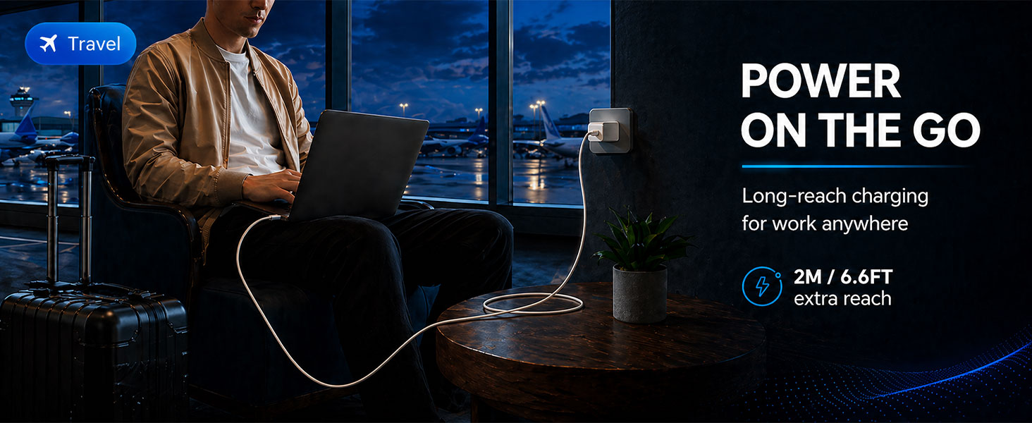 6.6ft magnetic 3 cable