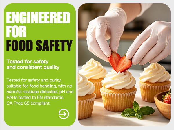 Food Safe Disposable Nitrile Gloves