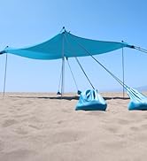 beach canopy with 8 detachable sandbags