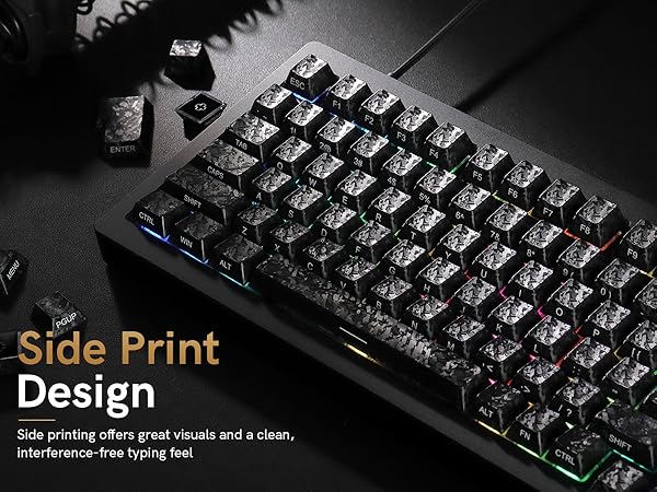 black keycaps