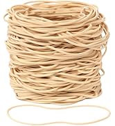 AIWOQI Rubber Bands 300Pcs 4.8inch Big rubber band Elastic Rubber Band Light brown rubber bands o...