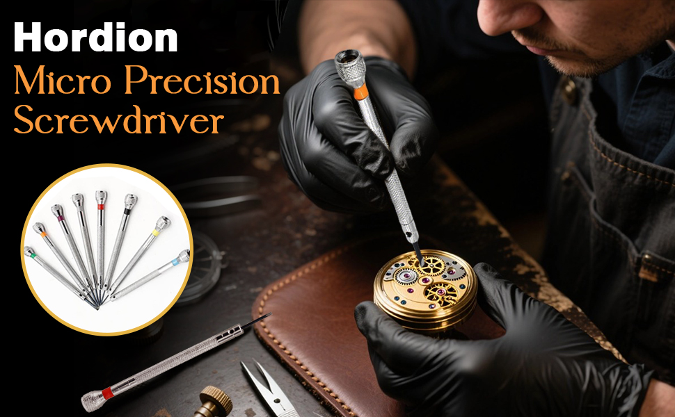 8PCS Precision Screwdriver Watch Repair Screwdriver Set 0.6-1.6 mm for Watch Eyeglasses Repair