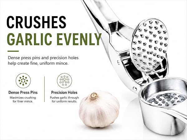 Durable garlic press