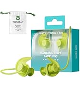 WATERTIME Waterproof Swimming Neckband Ear Plugs for Adults - Reusable Silicone Ear Plugs for Wom...