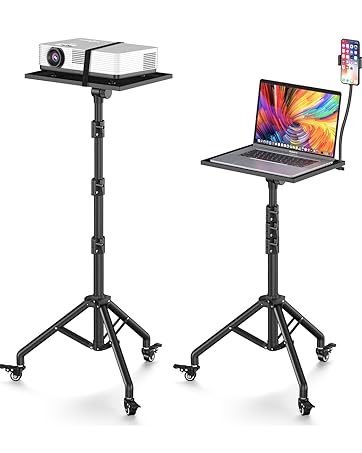 projector stand with wheels