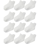 Aroveea Non Slip Grip Ankle Baby Socks 12 Pack for Toddler Boys and Girls Kids,Infant Cute Cotton...