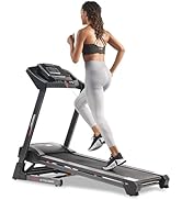 Sunny Health &amp; Fitness Premium Treadmill with Auto Incline, Dedicated Speed Buttons, Double Deck ...