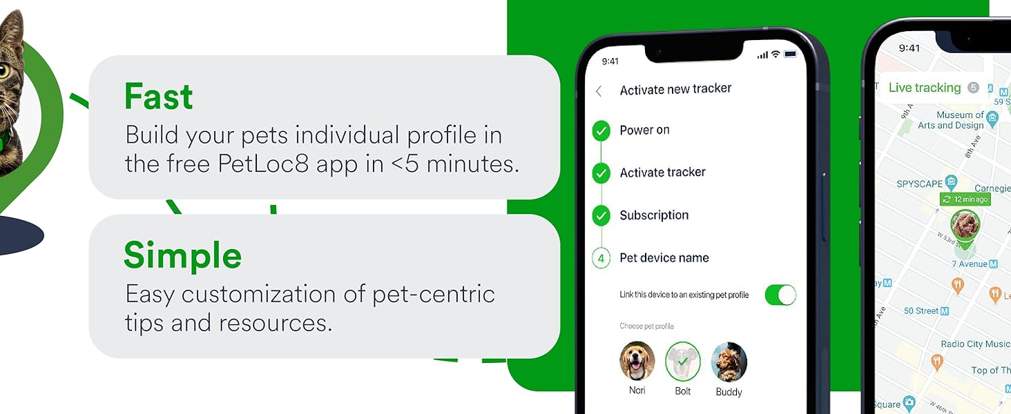 easy to use app with fast notifications alerts and tracking information for your pet cat or dog