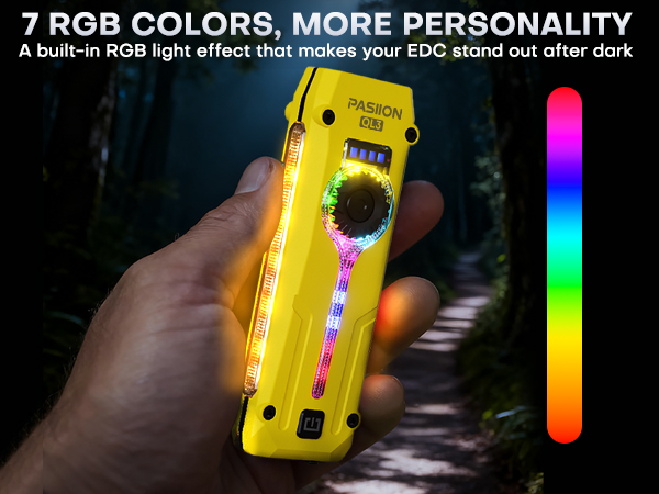7 RGB COLORS. MORE PERSONALITY