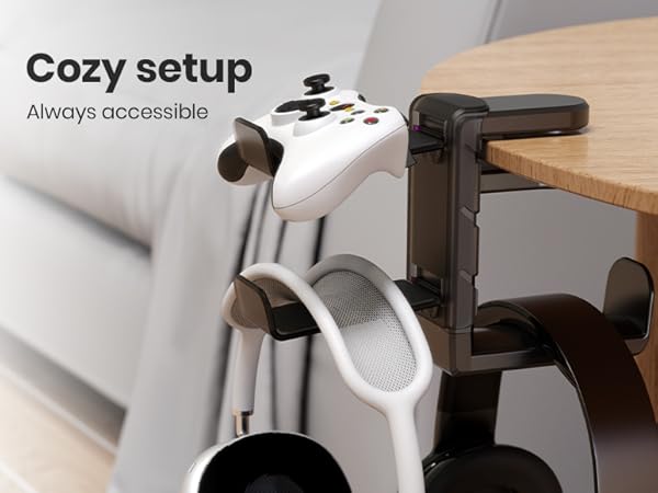 PC Gaming Headphone &amp;amp; Controller Holder