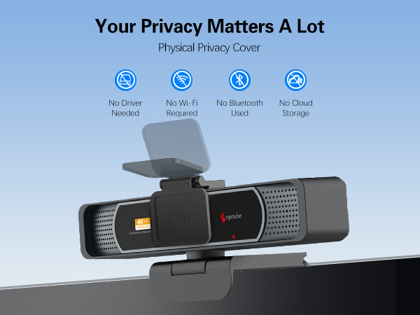 team wencam privacy depstech micrófono 1080p/30fps clear small music noise 30fps gifts usb-c low