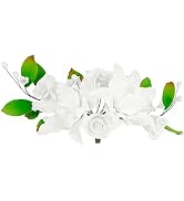 O'Creme Gumpaste Flower Spray, Pink Peony - Edible Flowers for Cake Decorating - Sugar Paste Flow...