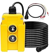 Taiss 4 Wire Dump Trailer Remote Control Switch 12V DC Dump Trailer Controller,Industrial Pushbut...