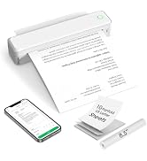 KNAON Portable Inkless Printer, Bluetooth Thermal Printer, 8.5x11 | Wireless Printer for Travel, ...