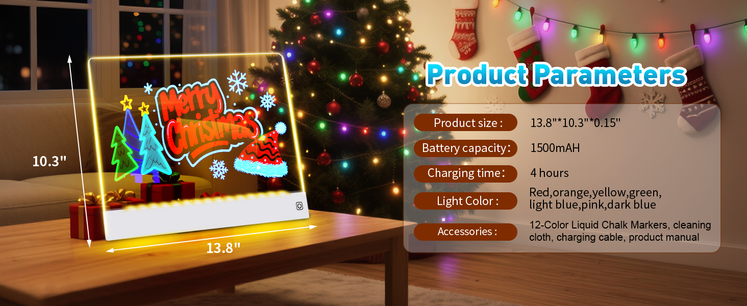 LED Glow Drawing Board