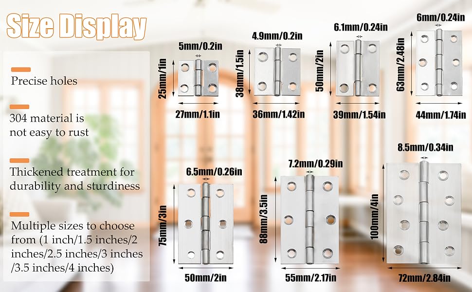 Multiple sizes to choose from